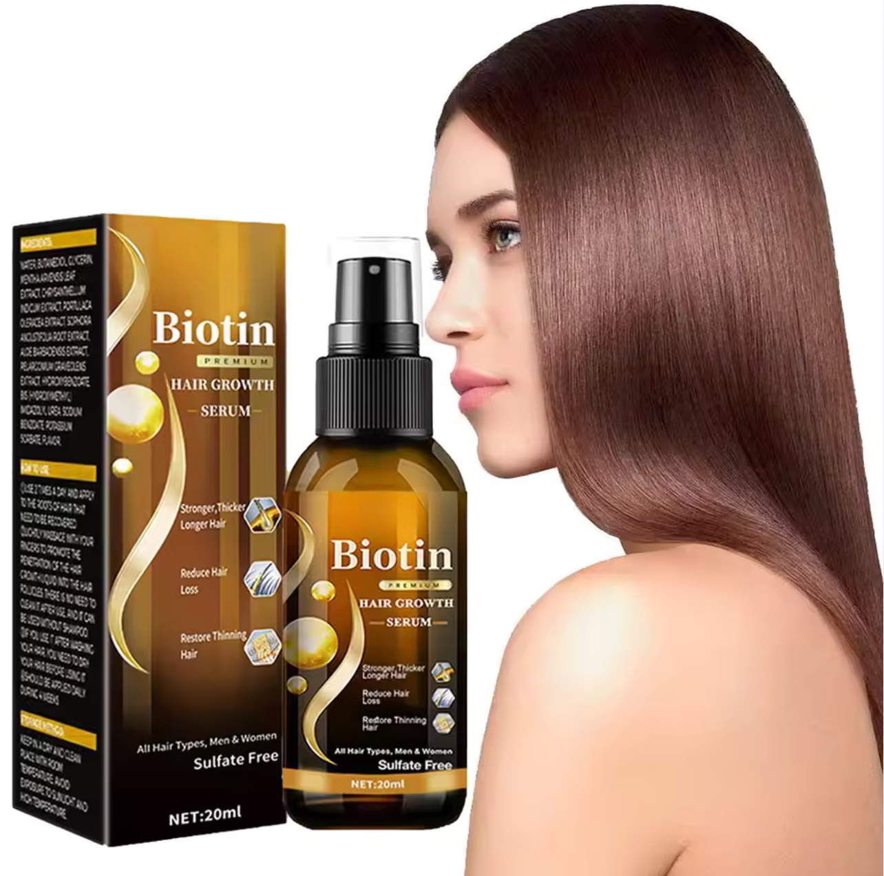 Biotin Hårväxtserum